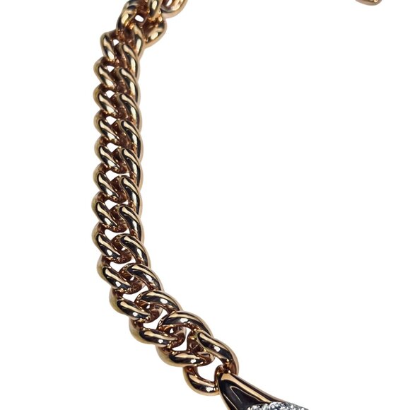 Swarovski Every Rose Gold Tone Plated Choker Necklace With Clear Crystals (6008) - Picture 5 of 11